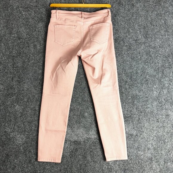 Buffalo Jeans Womens 6 Aubrey Mid Rise Stretch Super Soft Ankle Grazer Pink - Picture 7 of 8